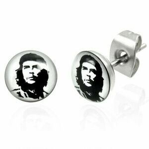 Cercei Che Guevara din oțel cu șurub 6.9 mm imagine