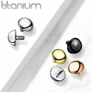 Cap de înlocuire pentru implant de titan, emisferă, tehnologie de acoperire PVD, 1, 6 mm - Culoare: Arămiu imagine