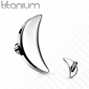 Rezervă din titan pentru cap de implant, semilună 4 mm, culoare argintie, lățime 1, 6 mm imagine