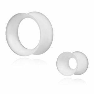 Dop-plug pentru urechi – inel alb, flexibil, diferite dimensiuni - Diametru: 14 mm imagine