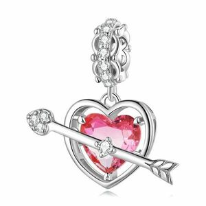 Talisman din argint Cupidon Red Heart imagine