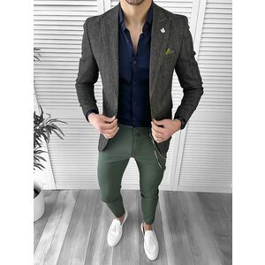Tinuta barbati smart casual Pantaloni + Camasa + Sacou 10106 imagine