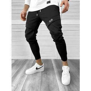 Pantaloni de trening negri conici 10236 115-2.3 * imagine