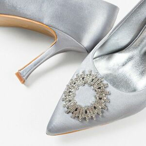 Pantofi dama Gallegos Argintii imagine