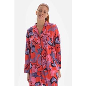 Camasa de pijama cu imprimeu grafic imagine