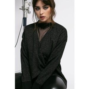 Bluza din amestec de lana cu aspect stralucitor imagine