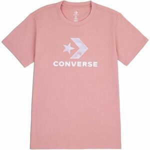 Converse SEASONAL STAR CHEVRON SS TEE Tricou de damă, roz, mărime M imagine