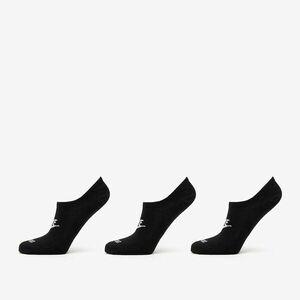 Nike Everyday Plus Cushioned Footie 3-Pack Socks Black/ White imagine