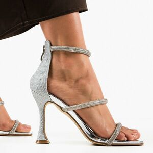 Sandale dama Teset Argintii imagine