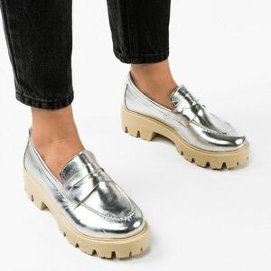 Pantofi Casual dama Kardy Argintii imagine
