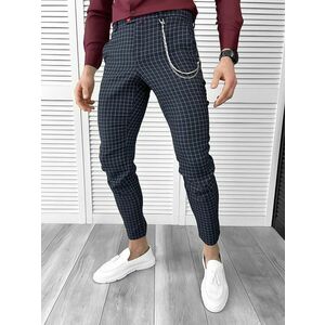 Pantaloni barbati eleganti in carouri 10403 F2-5.1 imagine