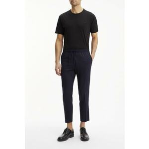 Pantaloni jogger crop de lana cu snur imagine