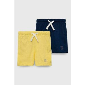 zippy pantaloni scurți din bumbac pentru bebeluși 2-pack culoarea albastru marin, talie reglabila imagine