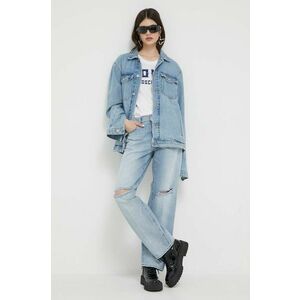 Love Moschino jeansi femei high waist imagine