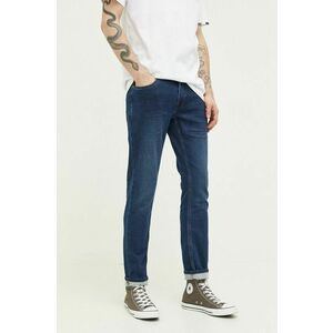 Solid jeansi barbati, culoarea albastru marin imagine