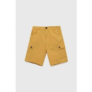 Birba&Trybeyond pantaloni scurti copii culoarea galben, talie reglabila imagine