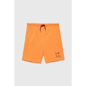 Birba&Trybeyond pantaloni scurti copii culoarea portocaliu, talie reglabila imagine