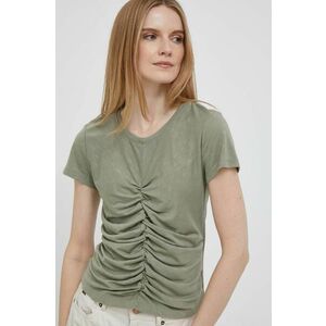 Dkny tricou femei, culoarea verde imagine