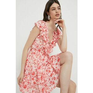 Abercrombie & Fitch rochie culoarea rosu, mini, evazati imagine
