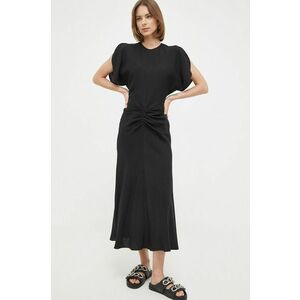Victoria Beckham rochie culoarea negru, maxi, mulata imagine