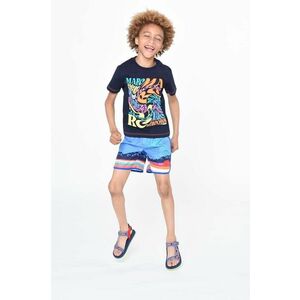 Marc Jacobs tricou de bumbac pentru copii culoarea albastru marin, cu imprimeu imagine