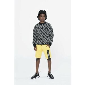 Karl Lagerfeld bluza copii culoarea negru, modelator imagine