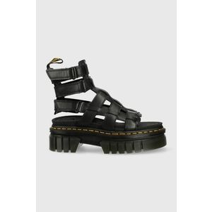 Dr. Martens sandale de piele Ricki Gladiator femei, culoarea negru, cu platforma DM27402001.Ricki.Gladi-Blck.Nap.L imagine