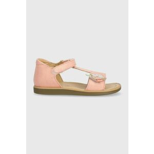 Shoo Pom sandale din piele pentru copii culoarea roz imagine
