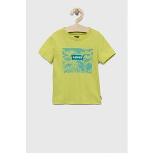 Levi's tricou de bumbac pentru copii culoarea verde, cu imprimeu imagine