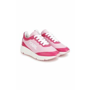 Karl Lagerfeld sneakers pentru copii culoarea roz imagine