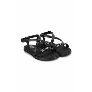 Karl Lagerfeld sandale din piele pentru copii culoarea negru imagine