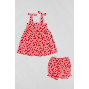 zippy rochie din bumbac pentru bebeluși culoarea rosu, mini, evazati imagine