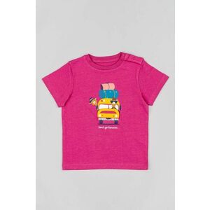 zippy tricou din bumbac pentru bebelusi culoarea violet imagine