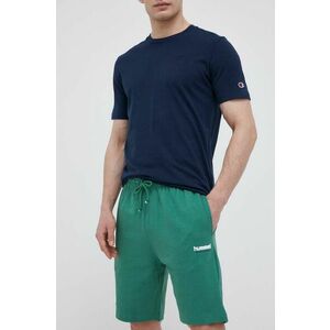 Hummel pantaloni scurti barbati, culoarea verde, melanj imagine