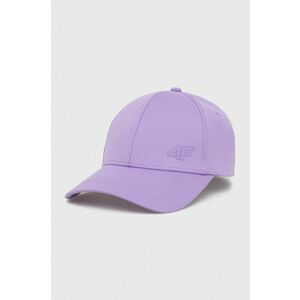 4F sapca culoarea violet, neted imagine