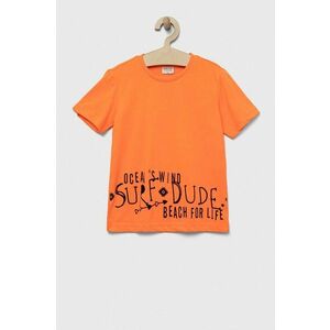 Birba&Trybeyond tricou copii culoarea portocaliu, cu imprimeu imagine