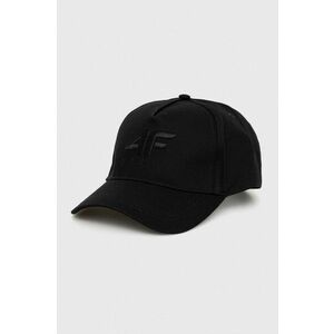 4F șapcă de baseball din bumbac culoarea negru, neted imagine