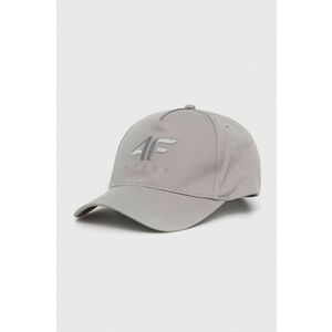 4F șapcă de baseball din bumbac culoarea gri, neted imagine