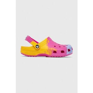 Crocs slapi copii CLASSIC OMBRE CLOG culoarea violet imagine
