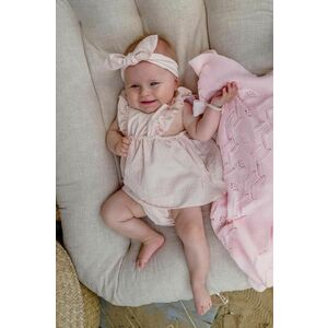 Jamiks rochie din bumbac pentru bebeluși culoarea portocaliu, mini, evazati imagine