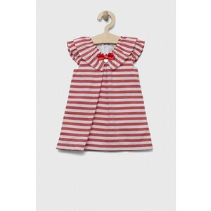 Birba&Trybeyond rochie din bumbac pentru bebeluși culoarea rosu, mini, evazati imagine
