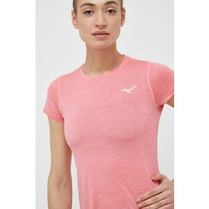 Mizuno tricou de alergare Impulse Core culoarea roz imagine