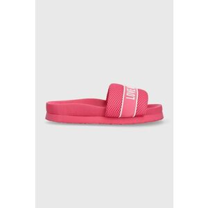 Love Moschino papuci femei, culoarea roz, JA28534G0GIP0604 imagine