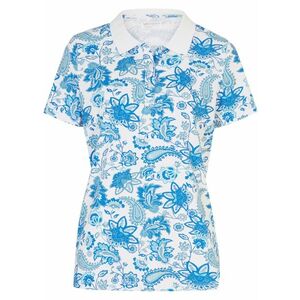 Bluză polo cu print decorativ imagine