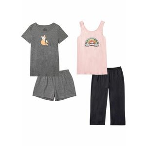 Pijama capri şi shorty (set/4piese) imagine