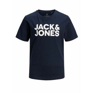 Jack & Jones Junior Tricou 'Ecorp' bleumarin / alb natural imagine