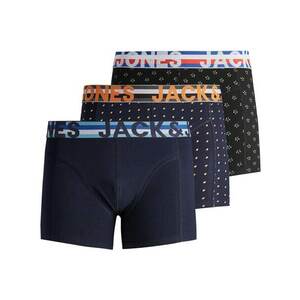 JACK & JONES Boxeri 'Henrik' albastru noapte / portocaliu închis / roșu / negru / alb imagine
