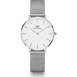 Daniel Wellington Ceas analogic 'Petite Sterling S White' argintiu / alb imagine