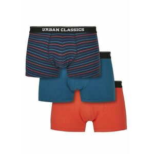 Urban Classics Boxeri albastru / albastru noapte / roșu orange imagine