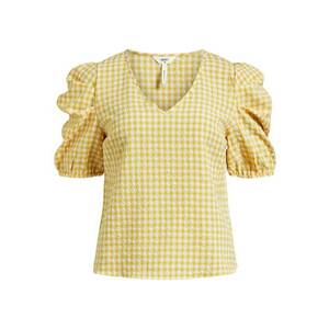 OBJECT Bluză 'Tamar' galben / alb imagine